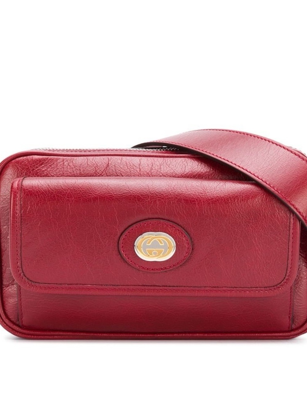 Gucci Red Leather Belt Bag. Unisex NWOT